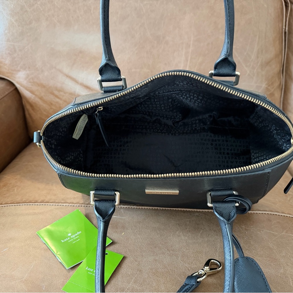 Kate Spade Pippa Black Satchel Handbag - Picture 5 of 8